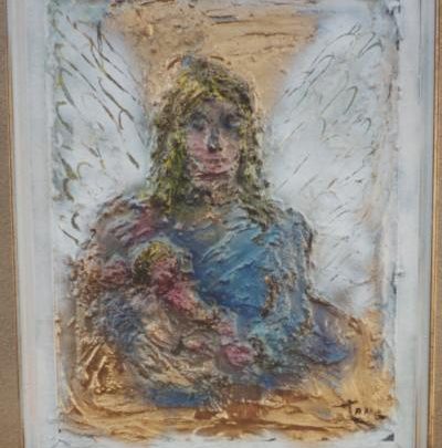 Tang - Peinture l'ange et l'enfant